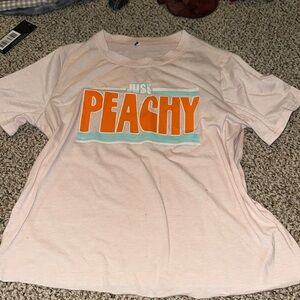 Just Peachy Cropped tee